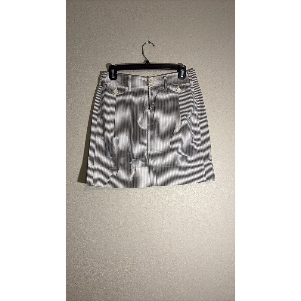 Vintage Paper Boy Seersucker Striped Mini Skirt 2